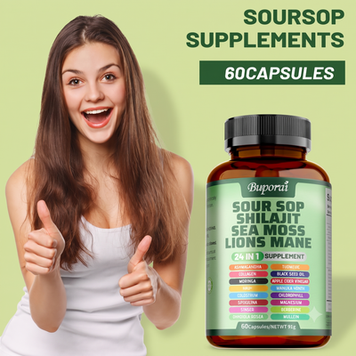 SOUR SOP SHILAJIT SEA MOSS LIONS MANE 24 IN 1